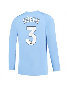 Billige Manchester City Ruben Dias #3 Hjemmedrakt 2023-24 Langermet